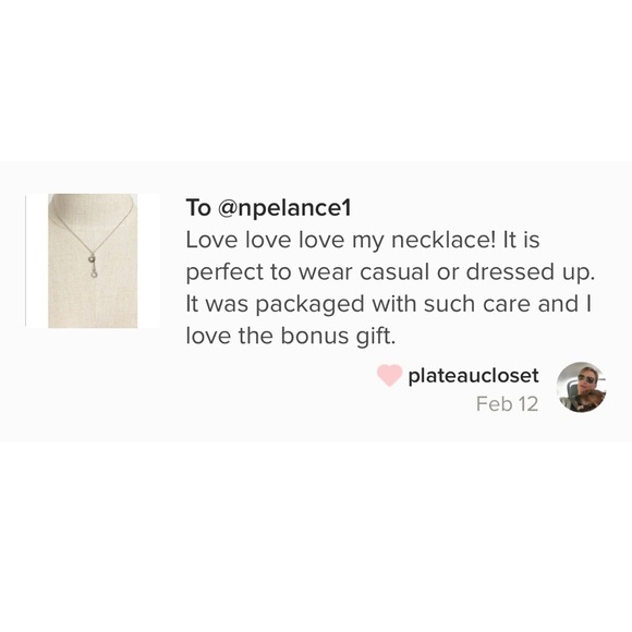 Silver 8" Crystal Ring Drop Necklace - Picture 2 of 2